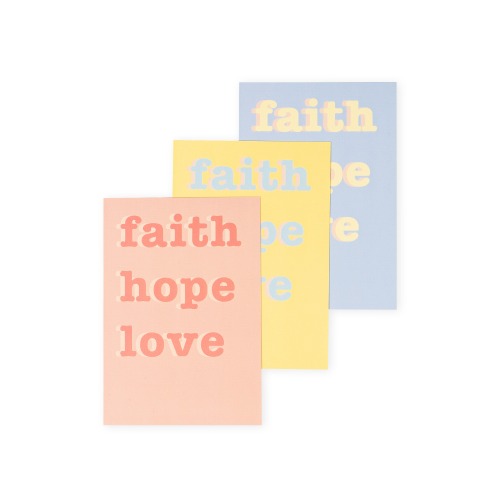 Faith Hope Love 엽서 세트